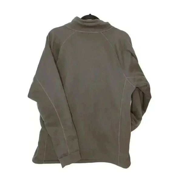 North Face Jacket Mens Large Charcoal Gray Full Zip Fleece Lined Softshell Coat - Picture 2 of 5